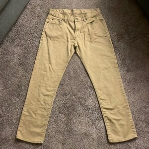Banana Republic Men's Slim Jeans in Tan